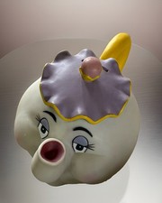 DISNEY &ldquo;Mrs. Potts Teapot&rdquo; Beauty & the Beast Plastic Coin Piggy Bank VTG