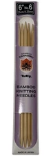 Tulip 6" Bamboo Knitting Needles  Double Point 4.25mm No. 6
