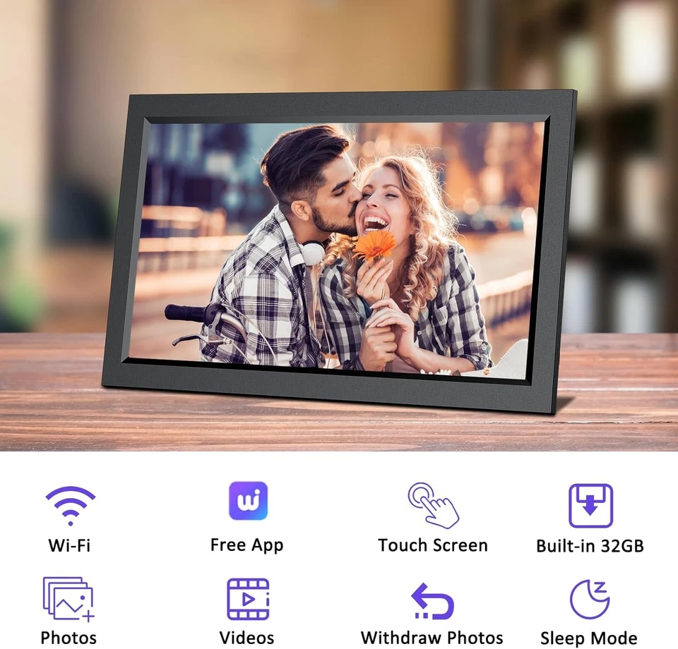 Moldura digital 15,6 polegadas WiFi FHD 1920*1080 IPS 32GB - Imagem 3 de 4