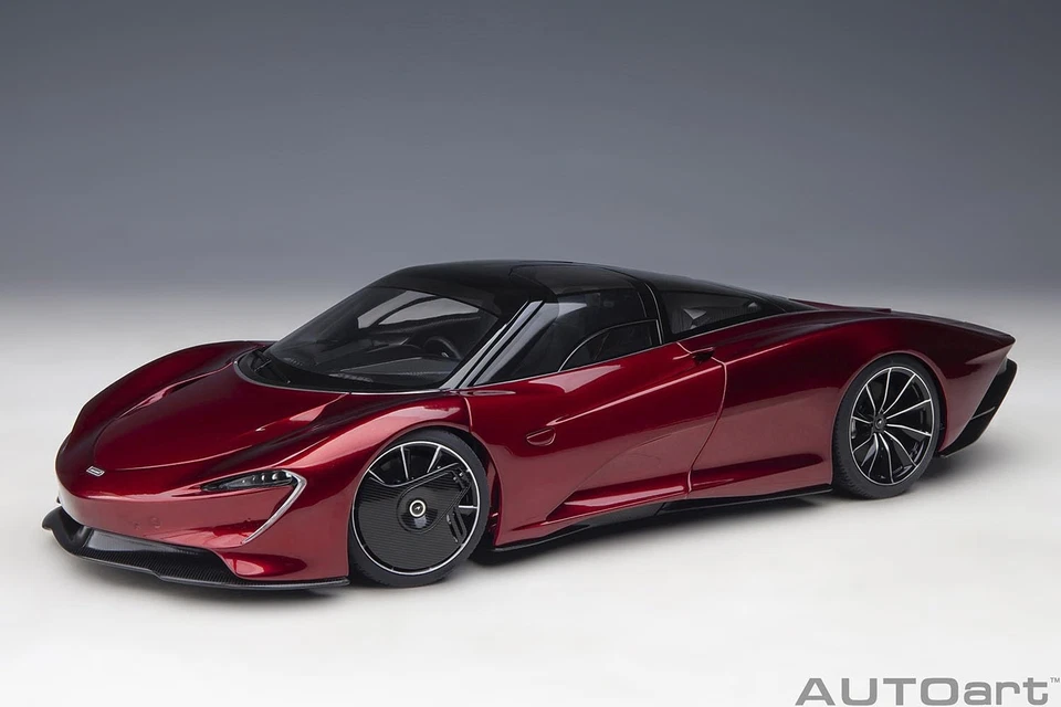 AUTOart 1 18 McLaren Speedtail Metallic Red Model Car Japan - Image 2 of 4