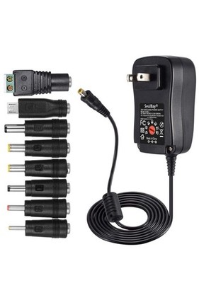 12V Power Supply Universal AC DC Adapter Charger with Adjustable Output 5V 9V...