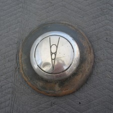 1936-1939 Ford Center Hubcap V8 Vintage Stainless Steel