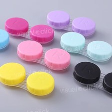 10pcs Contact Lens Case Care, Colored Double Box Muticoloured FAST POST UK