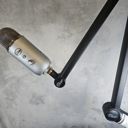 Logitech Yeti Blue 20 Hz - 20 kHz USB Silver Microphone A00132 + Stand No Wires - 第 4/8 張圖片