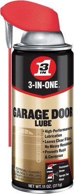 Smart Straw 2-Way Spray Garage Door Lubricant, 11 Oz - Stops Rust & Corrosion