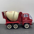 1970-1973 Tonka Red Cement Mixer Concrete Pressed Steel Truck (1761)