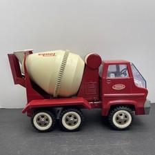 1970-1973 Tonka Red Cement Mixer Concrete Pressed Steel Truck 1761 