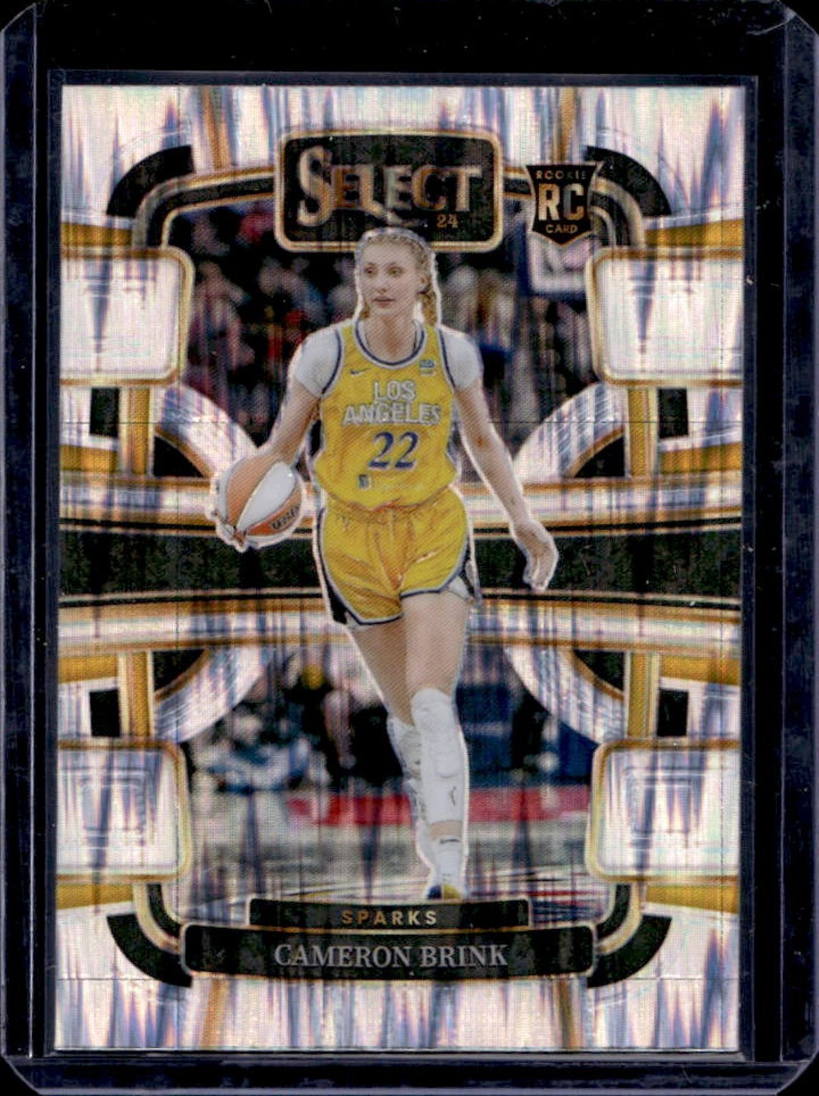 2024 Select WNBA Cameron Brink RC Silver Flash Prizms Concourse #56 Sparks