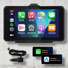 PODOFO T86PND 7-Inch Portable Car Stereo with Car Play And Android