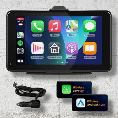 PODOFO T86PND 7-Inch Portable Car Stereo with Car Play And Android
