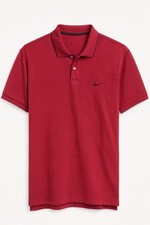 Nike Golf Mens Dri Fit Short Sleeve Button Polo Shirt Size XL Wine Red
