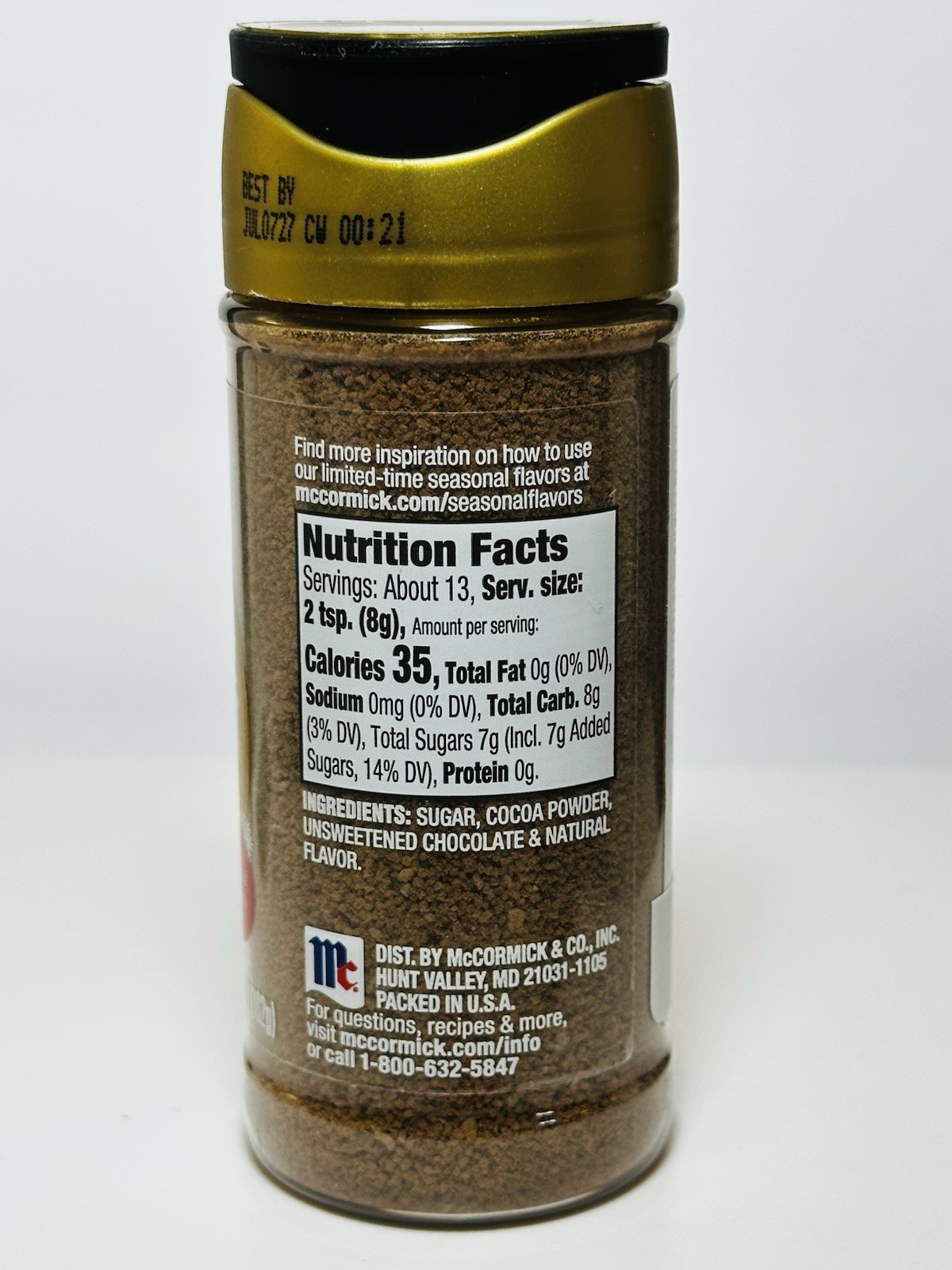 McCormick Finishing Sugar: Chocolate Hazelnut Limited Edition 3.61 oz New Sealed