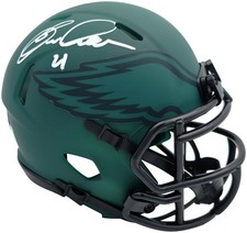 Eric Allen Signed Philadelphia Eagles Rave Green Speed Mini Helmet Beckett