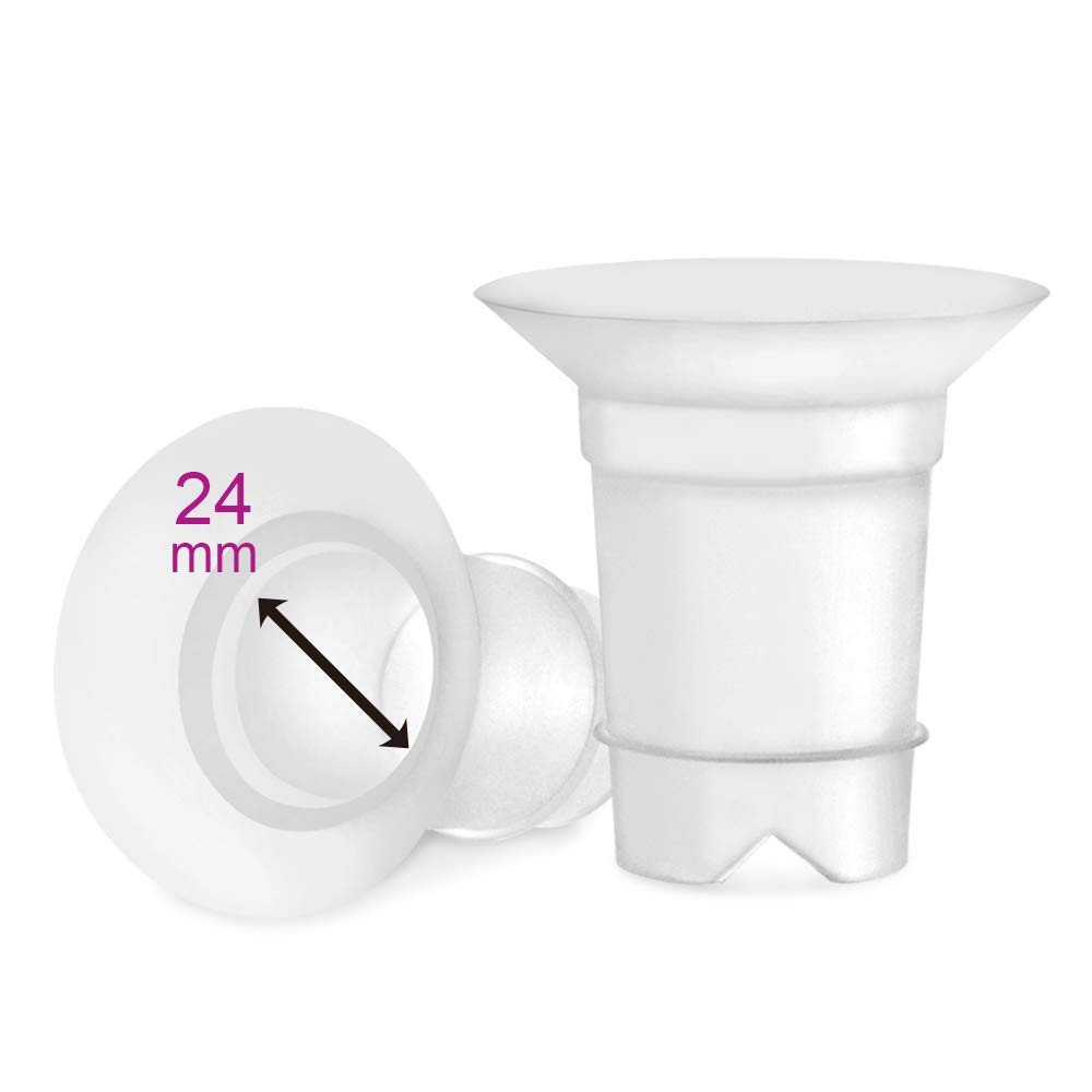Inserts de téterelle 24 mm au bureau avec votre collecteur de lait