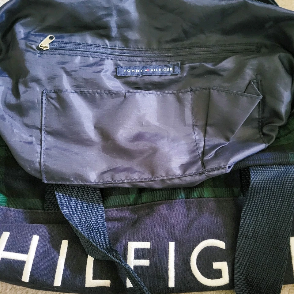 Bolso de Lona Tommy Hilfiger Grande Logo a Cuadros Foto 4 de 4