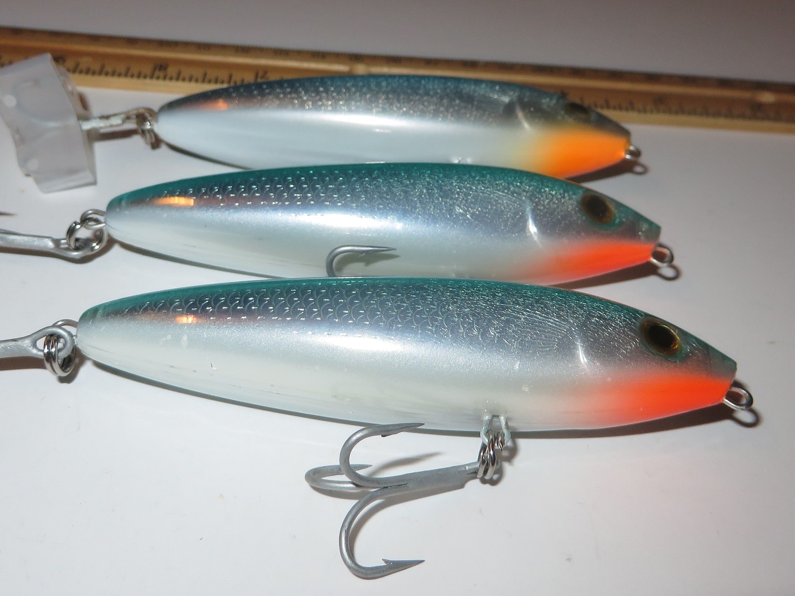 Lot of 3 Rapala Skitter Walk SW11 Topwater Lures GREEN BLUE - Image 3