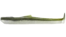 4 Replacement Lures Mud Digger 65mm Fiiish, Green