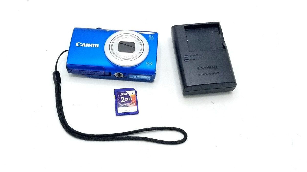 Canon PowerShot A4000 IS 16.0MP Digital Camera - Blue for sale
