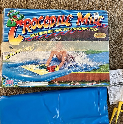Empire Crocodile Mile Waterslide Splashdown Pool As Seen On TV Real Wet Game Toy