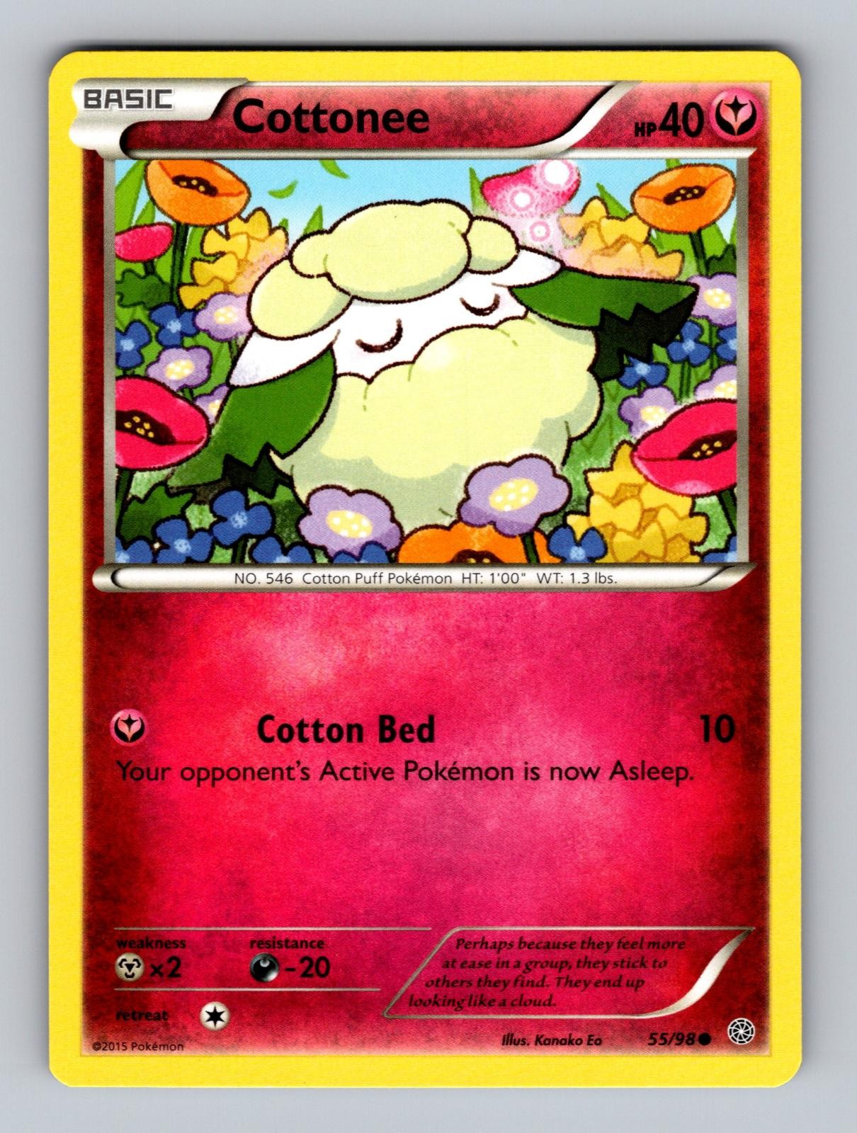 Cottonee 55/98 Common Ancient Origins Pokemon Near Mint