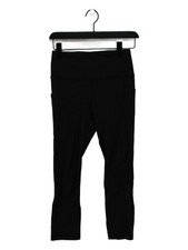 Lululemon Women's Leggings UK 8 Black Nylon with Elastane Capri