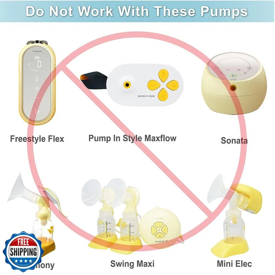 Piezas de extractor Nenesupply bridas de 19 mm compatibles con brida de extractor de leche Medela V Foto 3 de 4