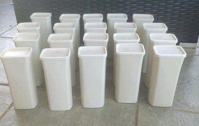 Crystal Light Plastic Containers for Arts and Crafts/Storage Empty Lot Of 22