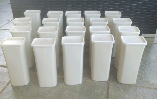Crystal Light Plastic Containers for Arts and Crafts/Storage Empty Lot Of 22