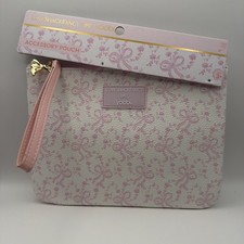 LoveShackFancy x Yoobi Pink Bow Ribbon Accessory Pouch Wristlet Target Viral