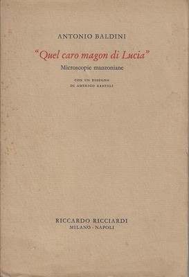 Baldini, Antoni..DER LIEBE MAGON DI LUCIA. MANZONISCHE MIKROSKOPE