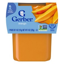 2nd Foods , Sitter, Mango, 2 Pack, 4 oz 113 g Each