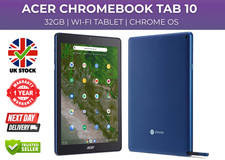 Acer Chromebook Tab 10 Blue - 9.7" Wi-Fi 32GB 4GB RAM Chrome OS (D651N-K25M)