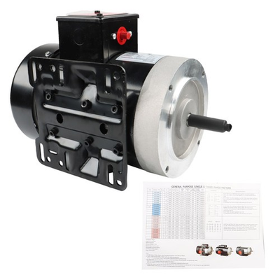 #ad 0.5 HP Electric Motor 56C Frame 1725RPM 1 Phase TEFC 60Hz General Purpose $139.02