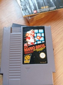 Super Mario Bros Nintendo NES vintage 1985 Game Wirh Box.