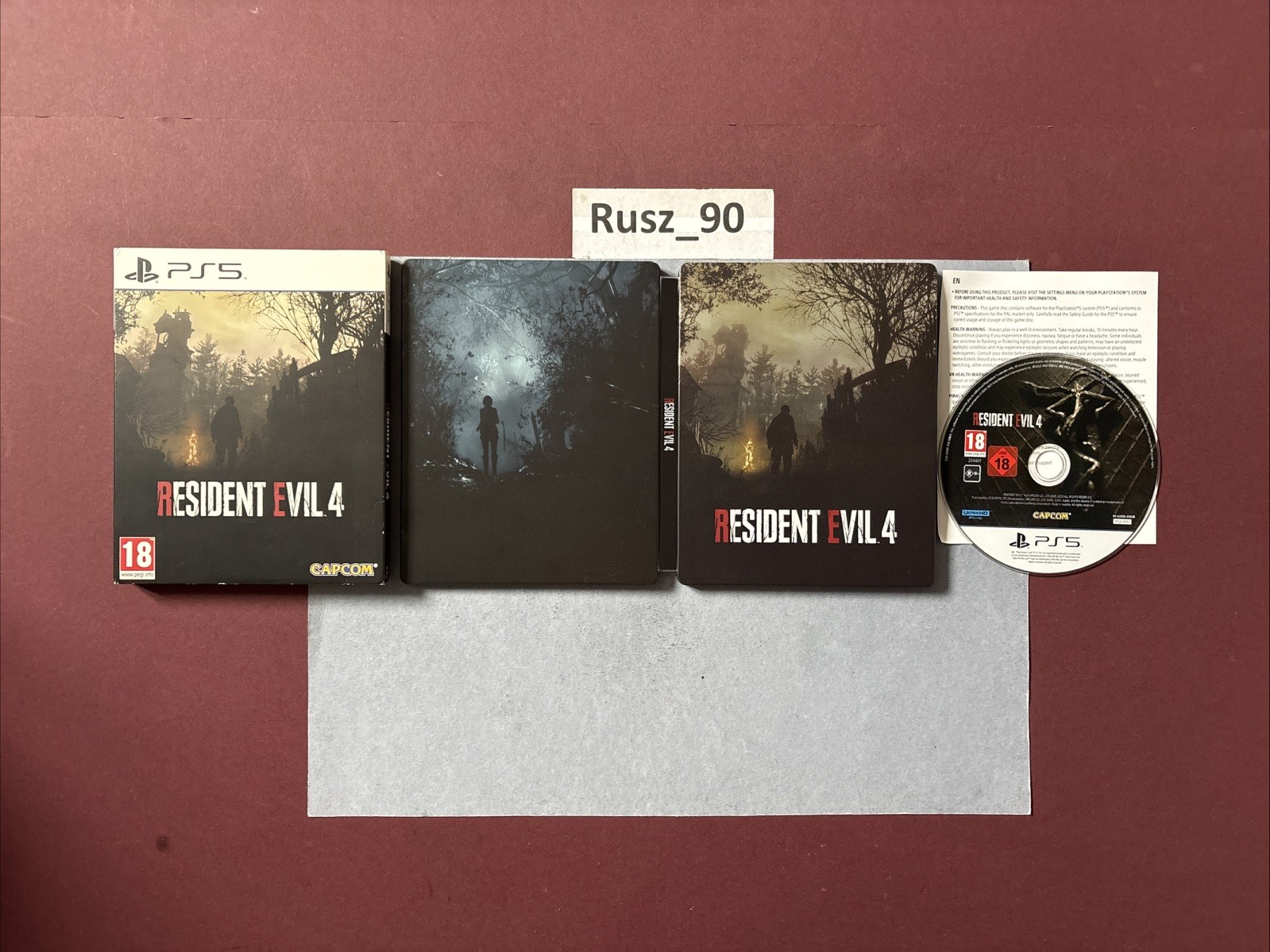 Resident Evil 4 Remake PS5 Steelbook Limited/Collectors Edition IN VG COND CIB