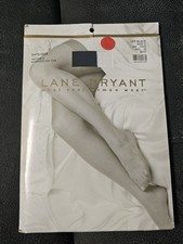 Lane Bryant Plus Off Black Size C Hosiery NOS Invisible Reinforced Toe Daysheer