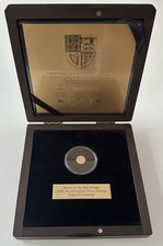 2022 Gold Proof 1/4 Sovereign - Prince William 40th Birthday - Rare in Wood Box