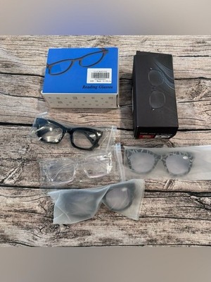 Lot of 14 pairs Amazon Brand New Assorted Oversized Reading Glasses +1.0
