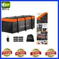 Waterproof Hitch Cargo Carrier - 20 Cubic Feet with 6 Straps Included