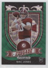2021 Panini Prizm Draft Picks Crusade Green Wave Prizm Mac Jones #170 0e5z