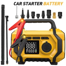 99800mAh Air Pump Inflatable Pump Car Jump Starter Power Bank Tire Inflator