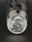 1964 Washington Quarter Lot Uncirculated Silver 25C 6 Coins