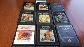 Atari 2600 Game Lot 24 Carts Pitfall Kaboom Atlantis Mario Bros Pac‑Man