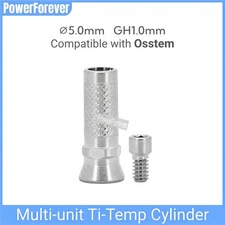 20Pcs Titanium Temporary Cylinder MU Sleeve Multi Unit Abutment Fits ITI/NOB/OSS