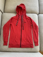 Victoria's Secret PINK Fleece Full-Zip Hoodie Red Sweatshirt Women  s XS