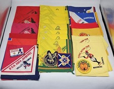 Boy Scouts BSA Neckerchief Patch Lot Vintage Cub Scouts Jamboree Mauwehu 