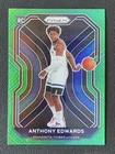Anthony Edwards 2020-21 Panini Prizm Green Prizm RC #258 -a
