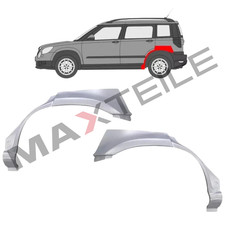 Für Skoda Yeti 2009- Radlauf Reparaturblech Kotflügel/Links+Rechts