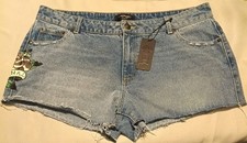 Ed Hardy Denim Love Eternal Cut Off Shorts Size XL NWT