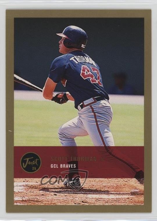 2000 Just Minors Justifiable Gold Scott Thorman #286 Rookie RC 0q3